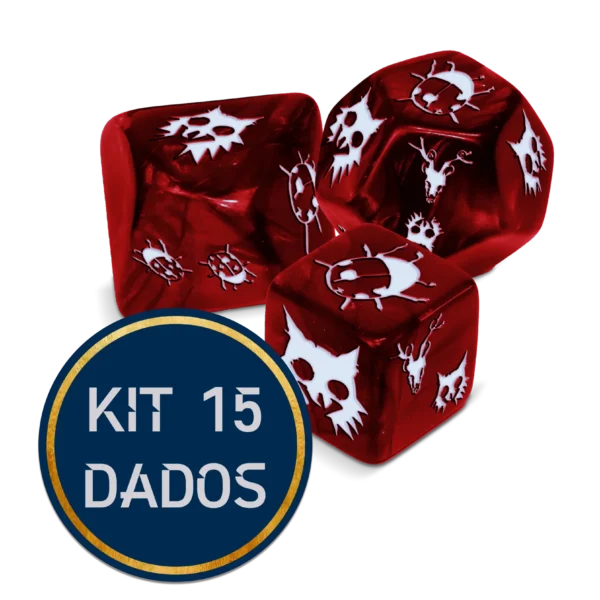 Dados - Kit Completo (5D6, 5D10 e 5D12)